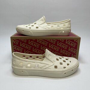 NEW W/ Box Vans Slip-On Mule TRK  Water Shoes Marshmallow, Wmns Sz 5.5 US Read*